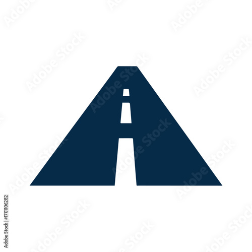 Strong bold highway logo design symbolizing stability and reliability