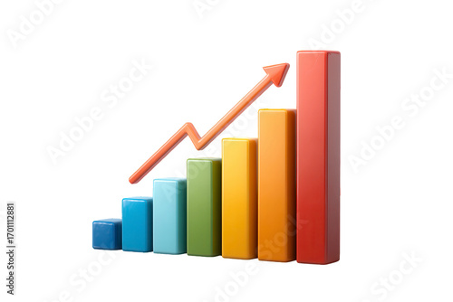Free Download Graph with a red arrow pointing upwards - GFXLoad