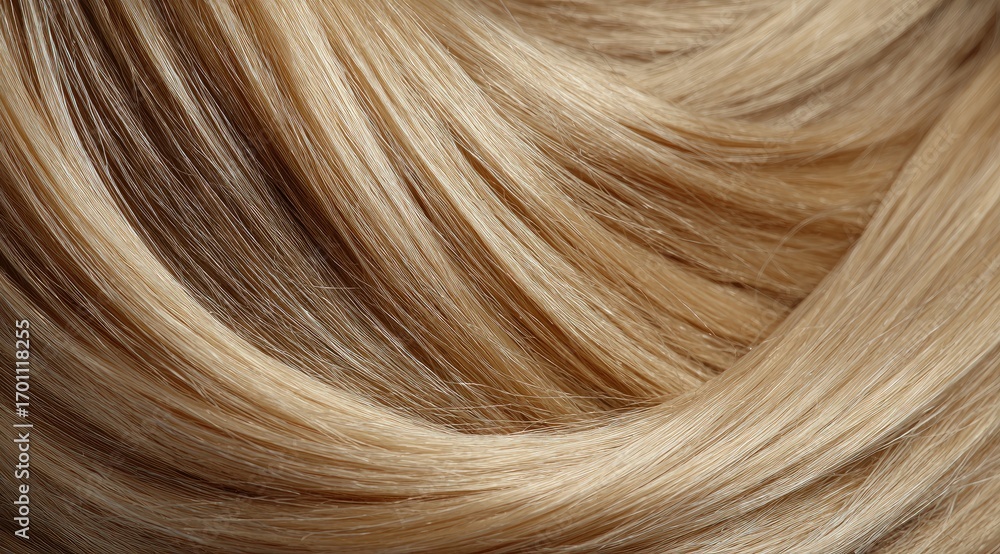 Fototapeta premium Close-up of blonde hair strands