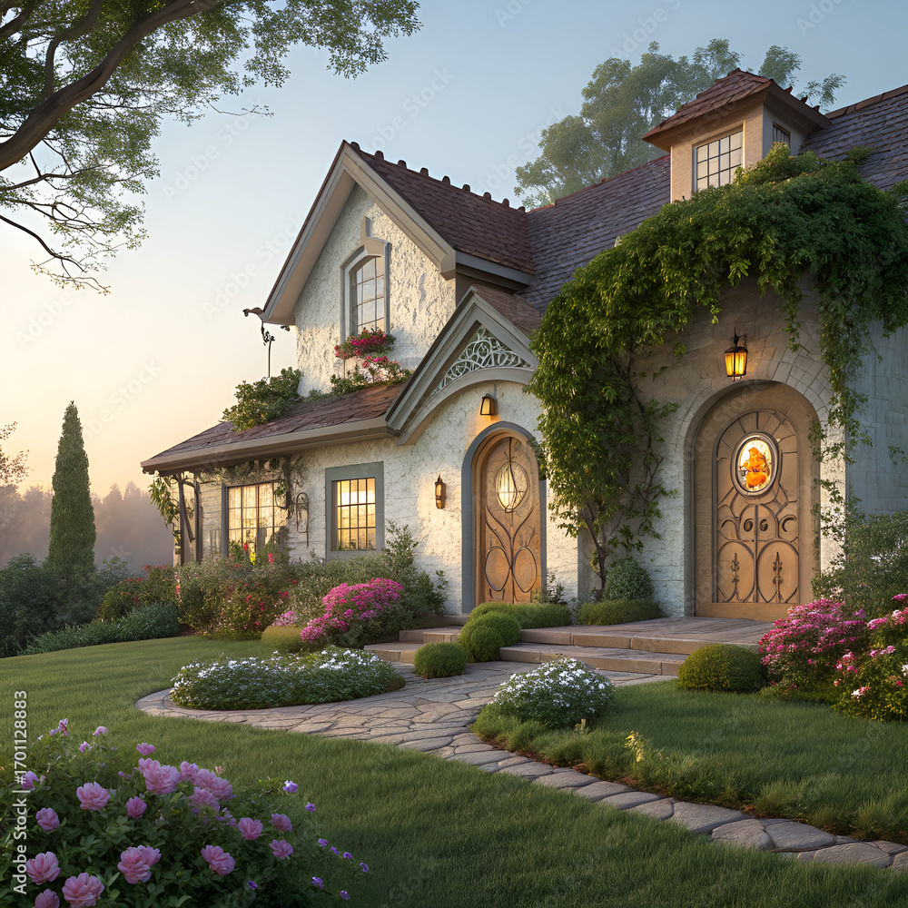 Fototapeta premium old house in the park