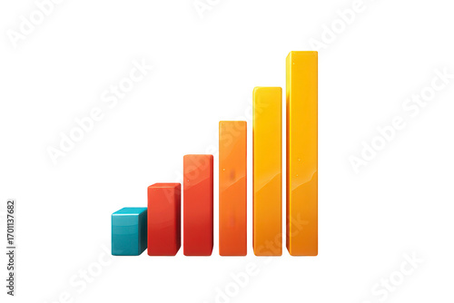 Series of orange and red bars with a blue one in the middle Free Download Series of orange and red bars with a blue one in the middle - GFXLoad