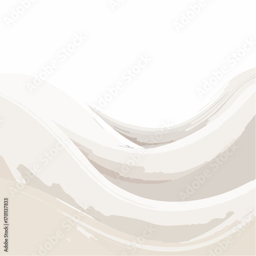 Abstract Beige and White Wave Background