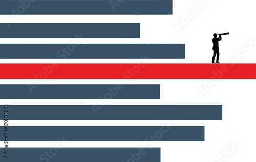 Exploring New Opportunities Beyond the Comfort Zone - Business Vector Concept