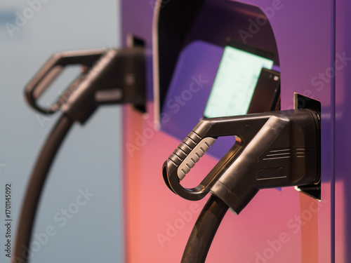 Electric Vehicle Charging Station with Modern Design