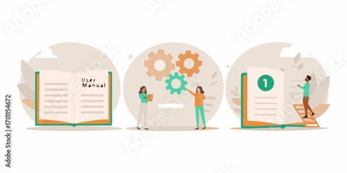 Teamwork and guidance through user manuals and process documentation for successful project completion