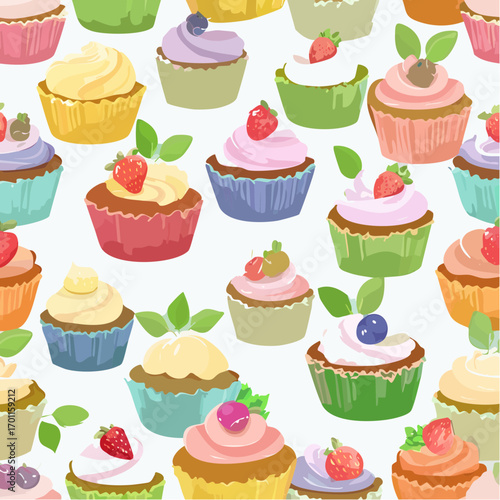 Hintergrund Cupcakes