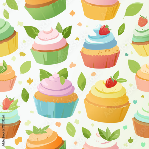 Hintergrund Cupcakes