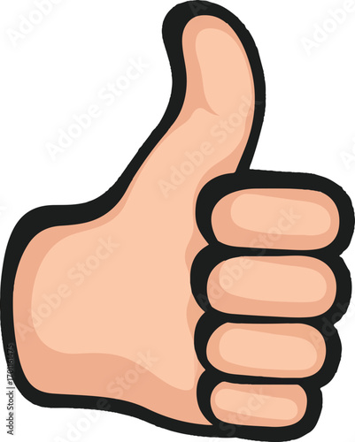 Thumbs Up: A simple yet powerful image, a hand gesturing a thumbs up, radiating approval and positivity.