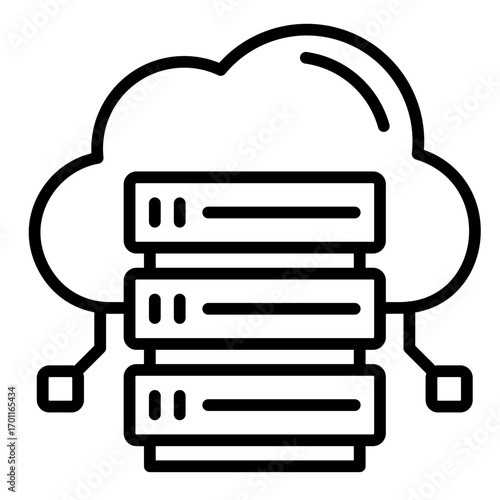 Cloud  Icon Element For Design	