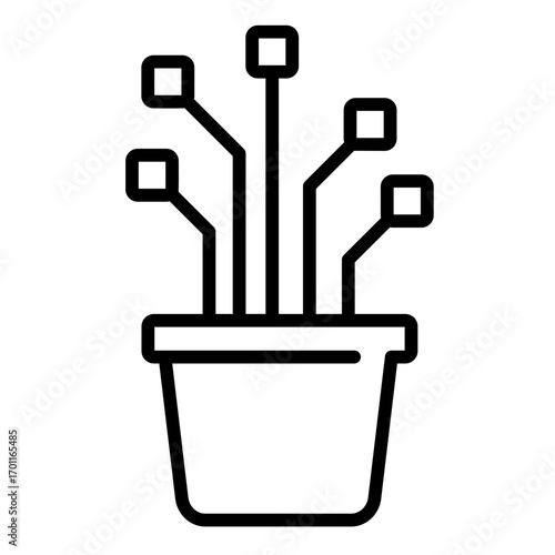 Plant  Icon Element For Design	