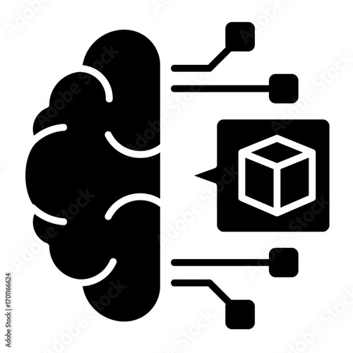 Artificial Intelligence  Icon Element For Design	