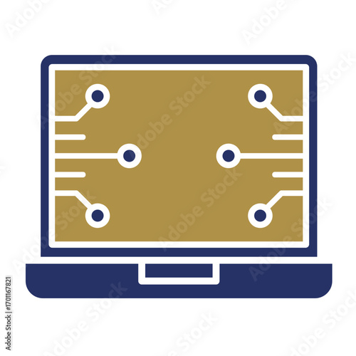 Laptop  Icon Element For Design	