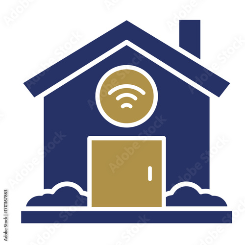Smart House  Icon Element For Design	