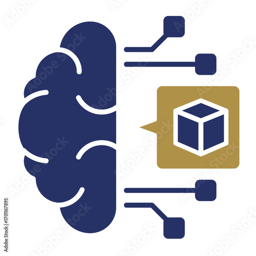 Artificial Intelligence  Icon Element For Design	
