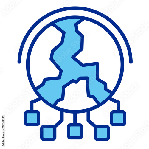 Globalization  Icon Element For Design	
