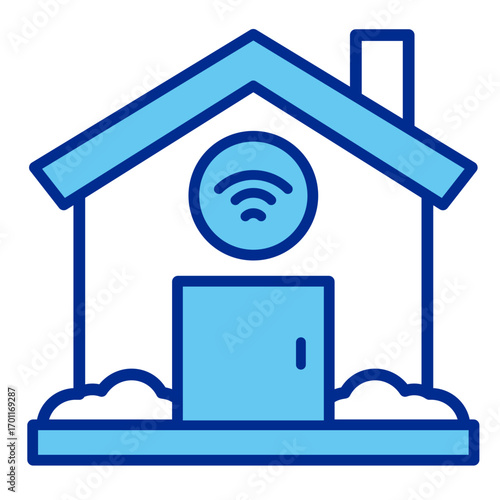 Smart House  Icon Element For Design	