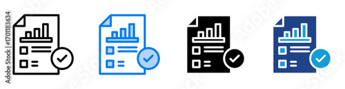 Results icon set multiple style collection
