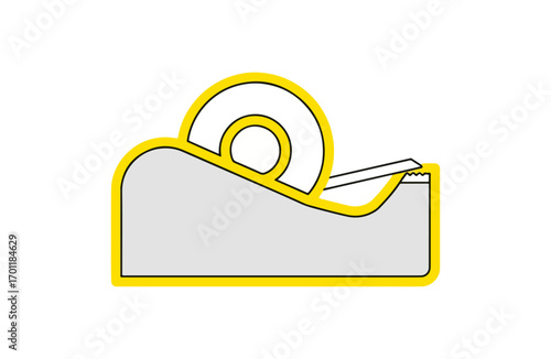 Tape dispenser illustration