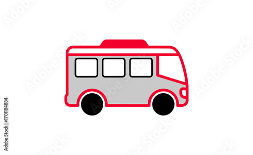 Simple bus outline illustration