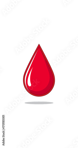 Red drop illustration