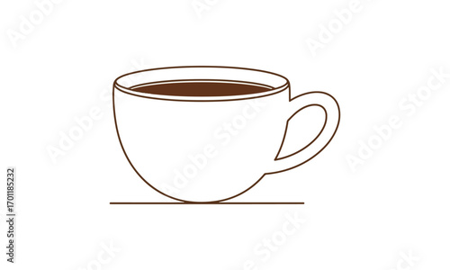 Simple coffee cup illustration