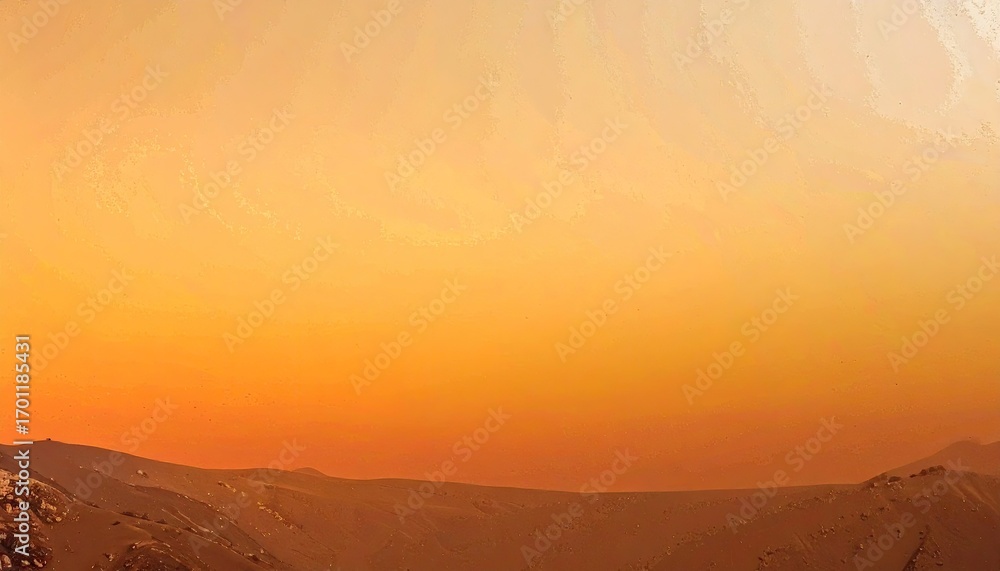 Obraz premium Warm Desert Sunset Landscape with Orange and Gold Gradient