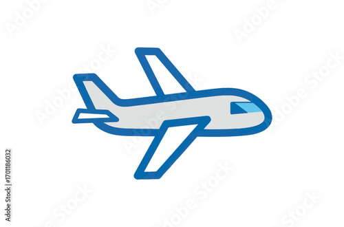 Simple airplane illustration