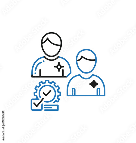 Teamwork people icons