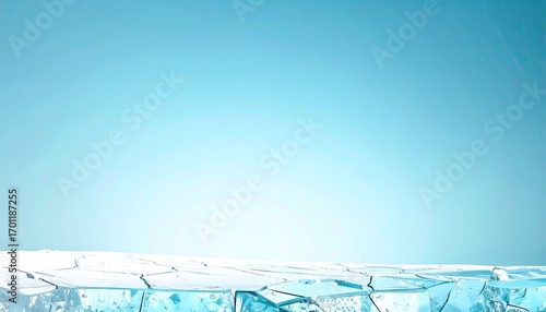 Abstract Blue Water Ice Texture Background