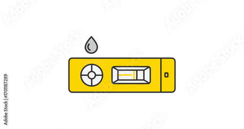 Simple illustration of a yellow level