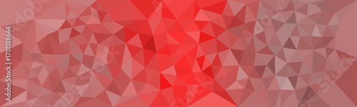 Abstract red polygon background with gradient geometric shapes.