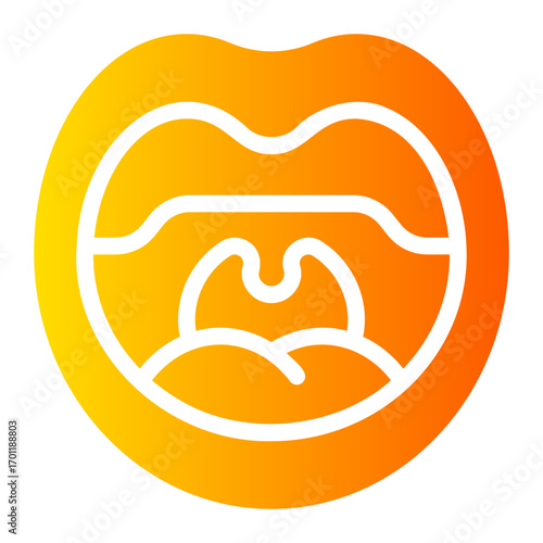 throat gradient icon