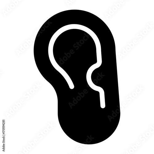 ear glyph icon
