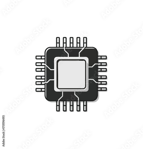 Computer microchip graphic