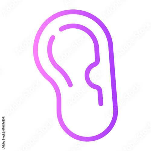 ear gradient icon
