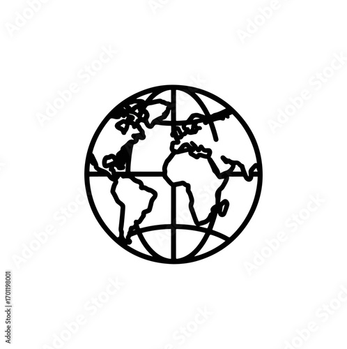 World map graphic design