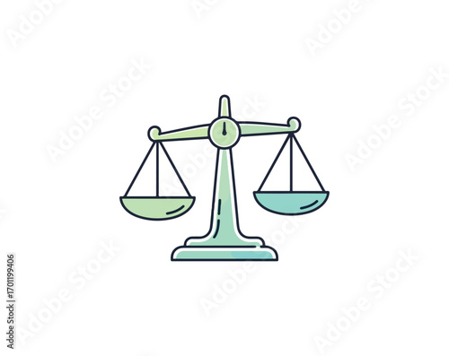 Justice scale icon