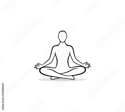 Person in meditation pose