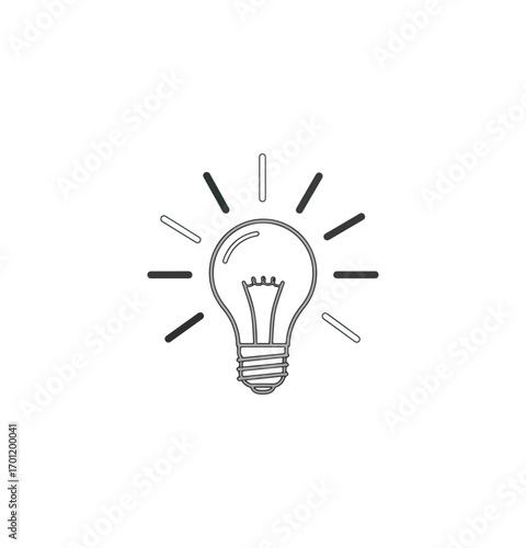 Lightbulb idea concept
