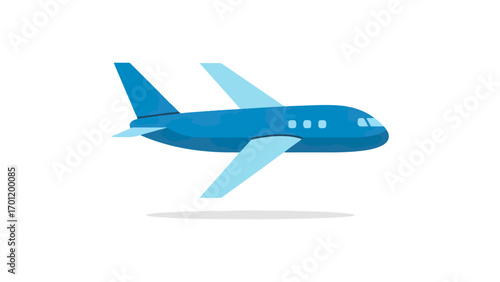 Flying airplane illustration