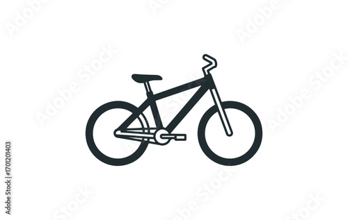 Bicycle line art illustration