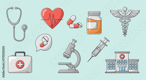 Medical healthcare equipment and tools for treatment and diagnosis.