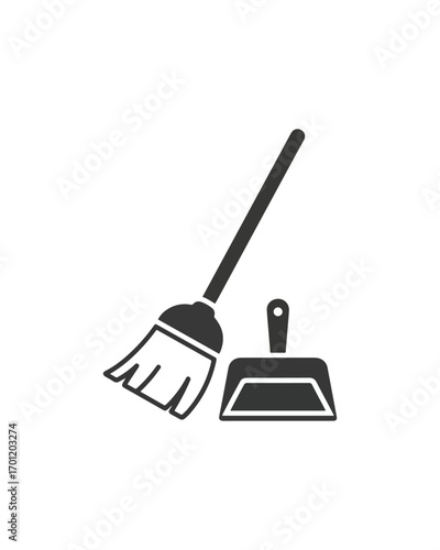 Broom and dustpan cleaning tools