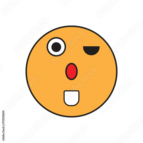 sad smiley face with smile