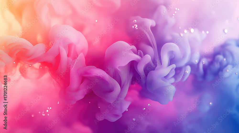 Fototapeta premium Dreamy Abstract Smoke Background for Creative Poster Design, Web Background, Artistic Decoration and Multimedia Visual Projects