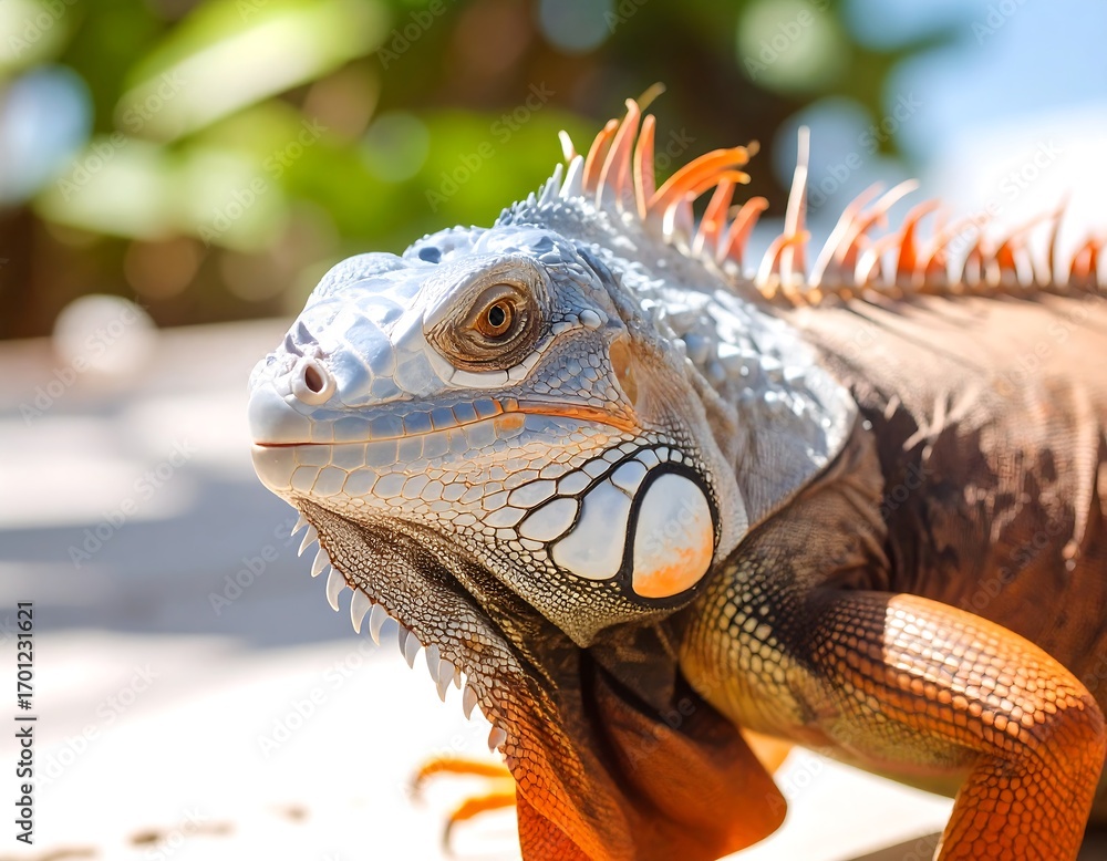Fototapeta premium Close-up iguana portrait (3)