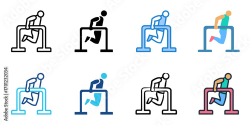 Dips icon set multiple style collection 
