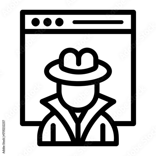 spyware Line Icon