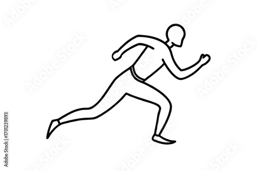 running man silhouette sport vector people jump illustration run logo design icon