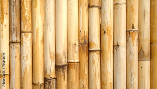Close-up bamboo wall texture